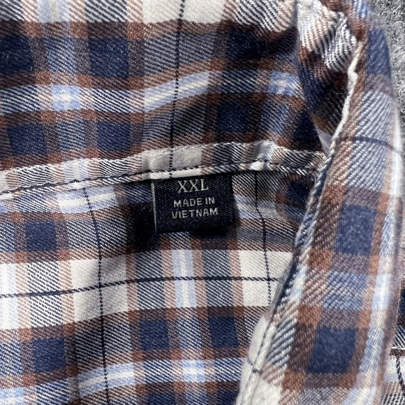 NWT FAHERTY Mens XXL Reserve The Movement Shirt‎ Plaid Long Sleeve Button Down - Picture 8 of 14